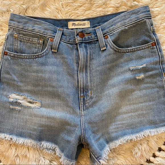 madewell mom jean short